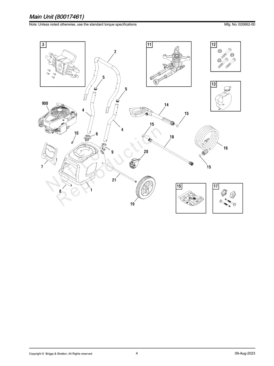 BRIGGS AND STRATTON, 020662-0, IPL.4